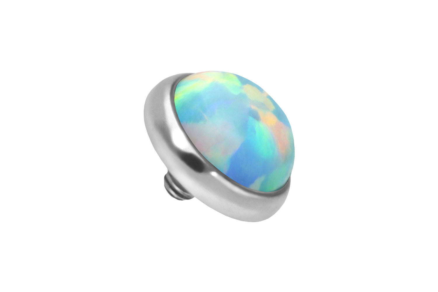 Titan Dermal Anchor Aufsatz DISC + SYNTHETISCHER OPAL ++SALE++ von Piercingline